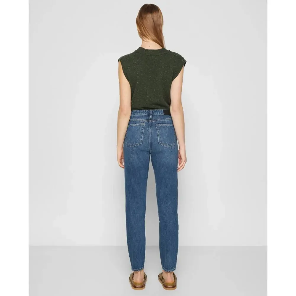 Tomorrow Hepburn High Waisted Mom Jeans in Bright Orlando Size 26